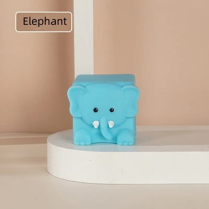 Bloques de Silicona con Animales (Set de 6) | Juguete de Desarrollo Sensorial | Libre de BPA