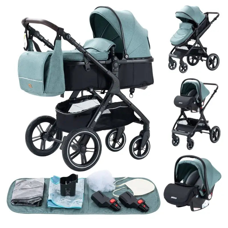 Carrito Bebe "Evolve 3-en-1"	Durabilidad y Evolución (0-4 años)