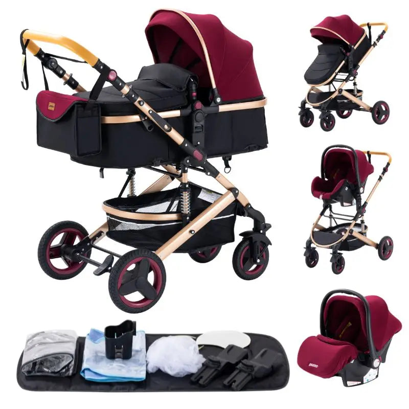 Carrito Bebe "Evolve 3-en-1"	Durabilidad y Evolución (0-4 años)