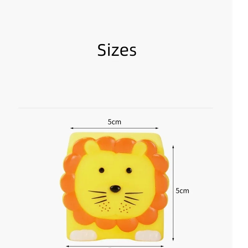 Bloques de Silicona con Animales (Set de 6) | Juguete de Desarrollo Sensorial | Libre de BPA