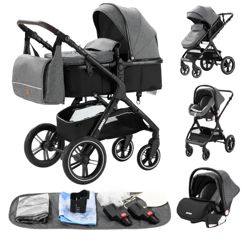 Carrito Bebe "Evolve 3-en-1"	Durabilidad y Evolución (0-4 años)