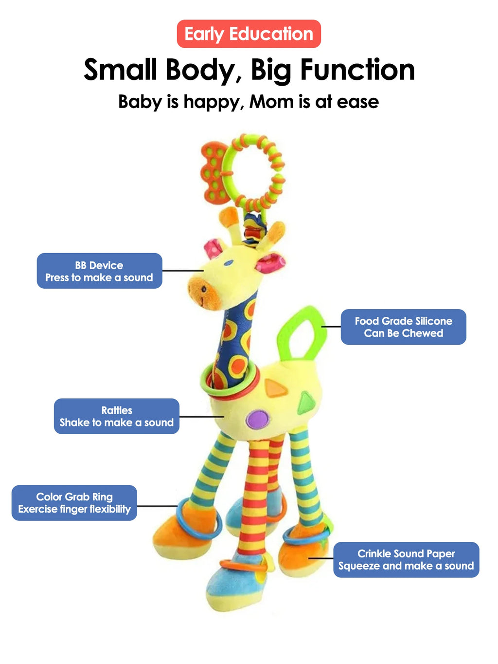 Sonajero Jirafa con Mordedor